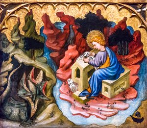 Saint John the Evangelist on Patmos by Joan or Juan Mates