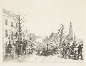 Ruins in Leiden after the Gunpowder Explosion, 1807