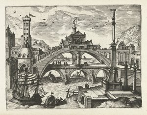City with Built Bridge