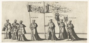 Part of the Procession, No. 3 and 4 (Funeral Procession of Emperor Charles V, 1558)