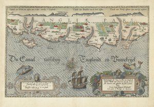 Map of the South English Coast between the Isle of Wight and Dover by Joannes van Doetechum (I)