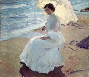 Clotilde on the Beach by Joaquín Sorolla