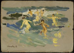 Beach at Valencia by Joaquín Sorolla