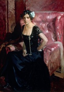 Clotilde in an Evening Dress
