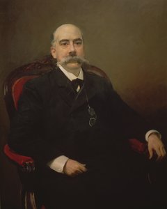 Portrait of Emilio Castelar y Ripoll, Spanish Statesman, Orator and Writer by Joaquin Sorolla y Bastida