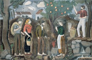 The Apple Harvest by Joaquin Torres Garcia