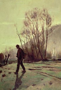 The Labourer by Joaquin Vayreda