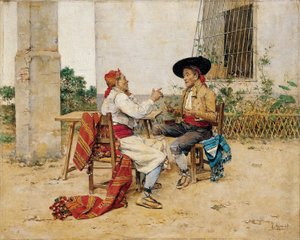 Two Inhabitants of the Valencia Huerta by Joaquin Agrasot y Juan