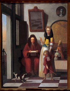 Genre Scene: A Family in an Interior by Job Berckheyde
