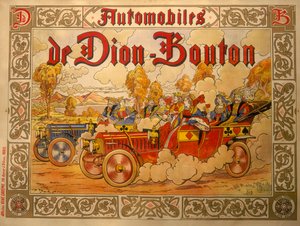Poster Advertising De Dion Bouton Cars