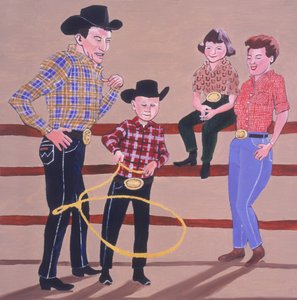 Cowboy Family by Joe Heaps Nelson