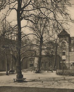 Under the Elms in the Courtyard of Middlesex Hospital, c1935