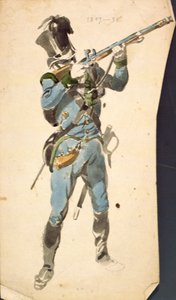A Rifleman of the Austrian Jaegers, the Prestige Corp of a National Elite by Johan Baptiste Heinefetter