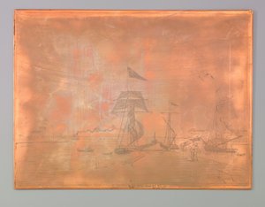 Pier in the port of Honfleur by Johan Barthold Jongkind (signed by artist)