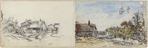 A Village near Brezins, 1880s