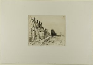 Houses Along the Canal, from Cahier de six eaux-fortes, Views of Holland