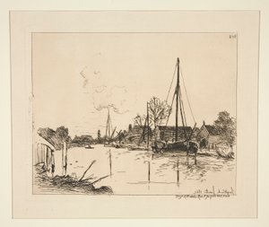 The Canal by Johan Barthold Jongkind