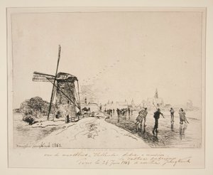 View of the City of Maaslins (Holland) by Johan Barthold Jongkind