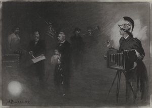 Design for Illustration in De Amsterdammer: The Throne Speech, 24 Sept. 1905
