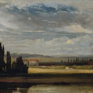 Landscape View with High Cloudy Sky