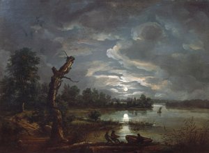 Esrum Sea, c.1814 by Johan Christian Dahl