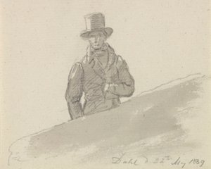Man Figure with Hat by Johan Christian Dahl