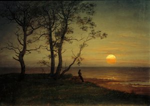 Seashore in Moonlight