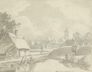 Nødebo Church near Fredensborg by Johan Christian Dahl