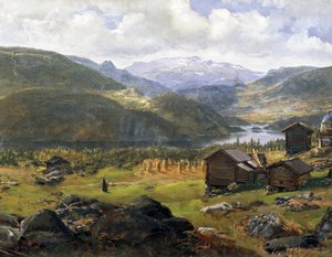 Norwegian valley by Johan Christian Dahl