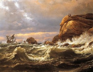 Shipwreck on the Coast between Larvik and Fredriksvern