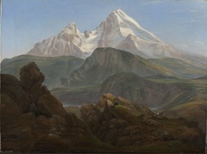The Watzmann by Johan Christian Dahl