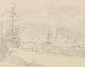 At Bruflat by Johan Christian Dahl