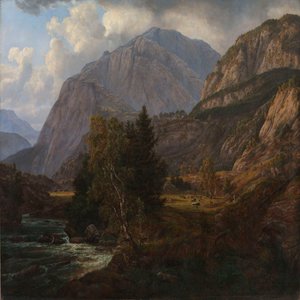 View of Fortundalen by Johan Christian Dahl