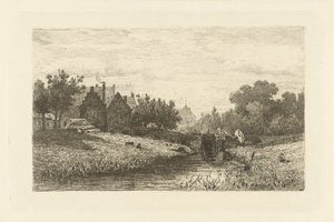 View of a Lock by Johan Conrad Greive