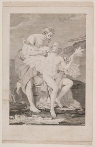 Daedalus and Icarus by Johan Georg Preisler