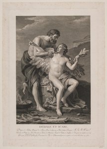 Daedalus and Icarus by Johan Georg Preisler