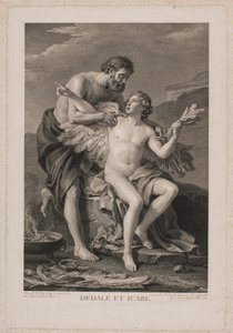 Daedalus and Icarus by Johan Georg Preisler