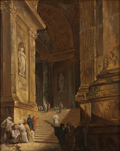 A Temple Staircase, c.1783 by Johan Gottlob Brusell