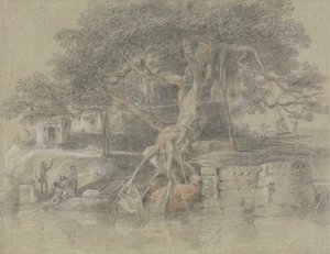 A Dying Hindu Brought to the River Ganges by Johan Joseph Zoffany