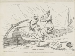 Caricature of Bismarck and the German Confederation, 1866
