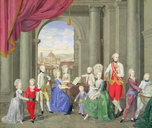 The Family of Peter Leopold, Grand Duke of Tuscany, later Leopold II, Holy Roman Emperor by Johan Moll