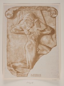 The Shield Bearer. Greek Relief