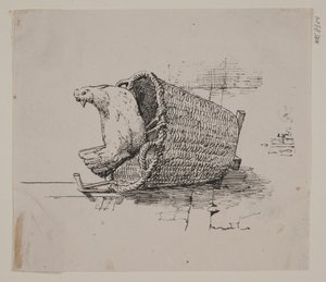 A Hen on a Basket