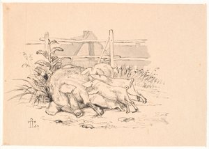 The Pigs by Johan Thomas Lundbye