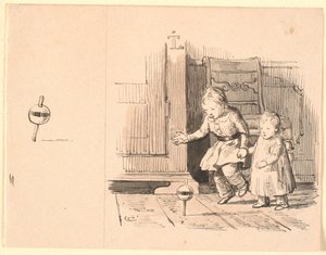 The Rumlepot. Small Study of the Rumlepot on the Left by Johan Thomas Lundbye