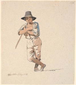 Standing Shepherd Boy by Johan Thomas Lundbye