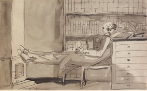 Abildgaard Warming His Feet by a Stove