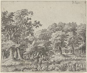 Landscape with Boat by Johan de Lagoor