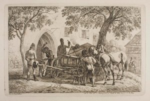 Bavarian Field Smithy by Johann Adam Klein