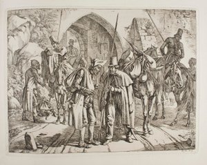 Cossacks Selling Stolen Property to Jewish Small Tradesmen by Johann Adam Klein